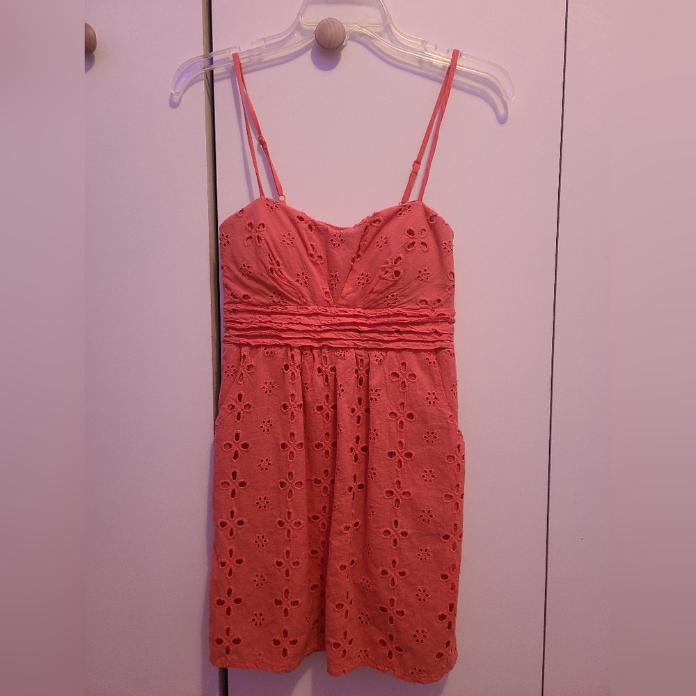 Rue21 Vibrant Coral Smocked Dress